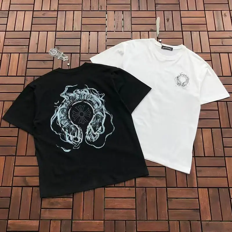 ￥~85 CH🔥OM🔥 HE🔥RTS T-SHIRT 77081103 (im 185CM 70KG iwear size M in the photo)