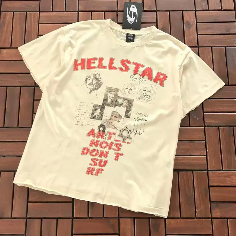 ￥~99 HELLSTAR T-SHIRT 77070602 (im 185CM 70KG iwear size M in the photo)