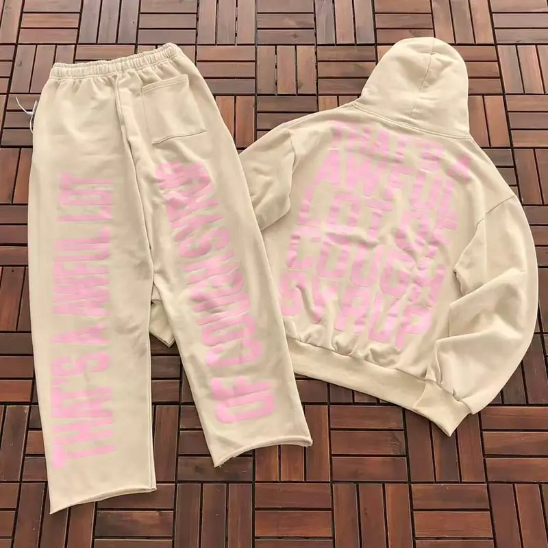TOP ￥~ 275 PANTS ￥~269 TH🔥T'S A AW🔥UL L🔥T OF C.. HOODE TROUSERS 55070243
