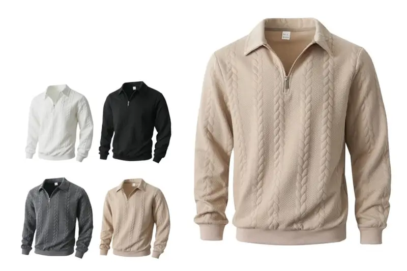 Half-open sweater