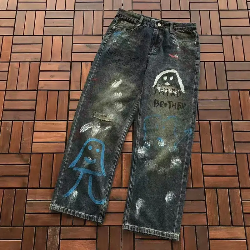 ￥~179 B🔥L🔥🔥🔥IA🔥A JEANS 77070120 (im 185CM 80KG iwear size 32 in the photo)
