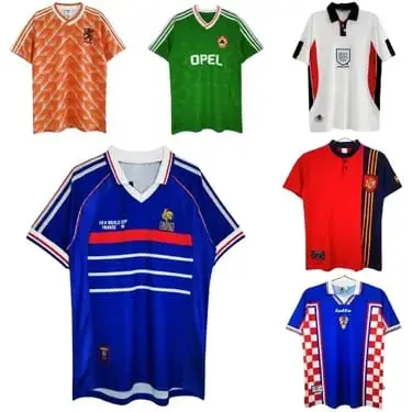 Bunch of Retro National Team Football Jerseys (45 Variants)