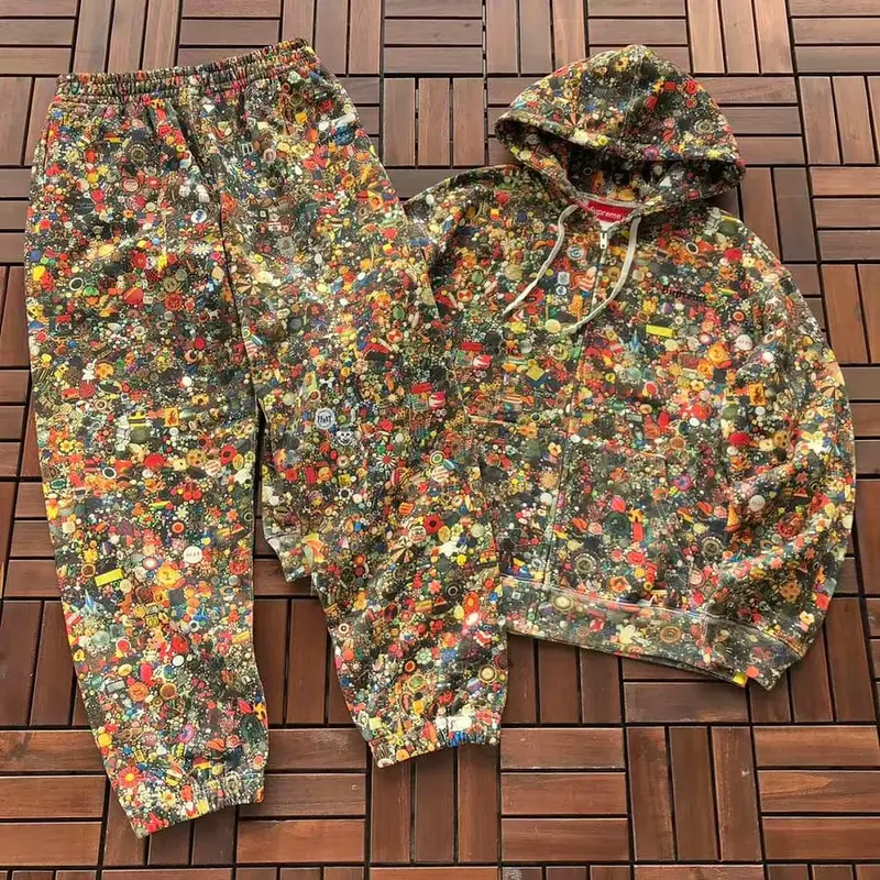 TOP￥~298 PANTS￥~219 S🔥P🔥E🔥E & MIKE KELLEY HOODIE TROUSERS FLEECE 77071618
