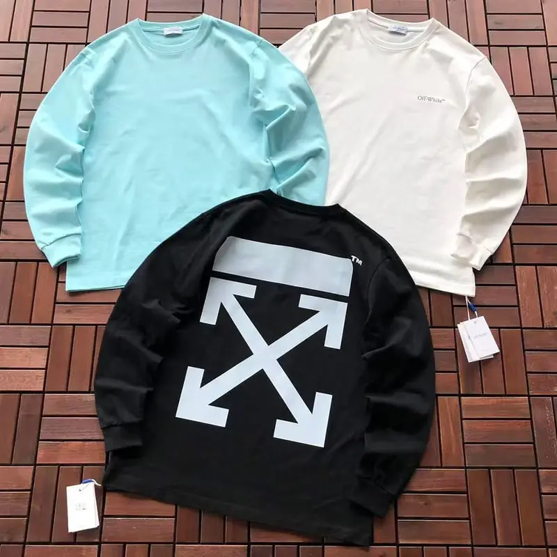 ￥ ~ 125 O🔥🔥-W🔥🔥TE LONG-SLEEVE 55080310 (im 185CM 80KG iwear size M in the photo)