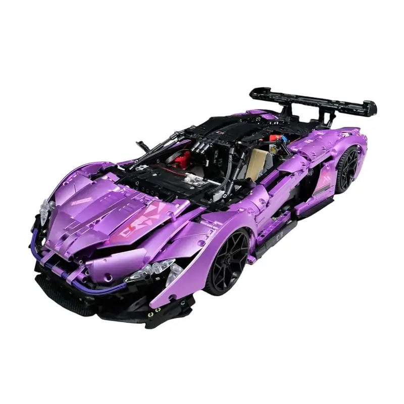 1:8 Scale Electroplated Purple Technic Building Block Model Toy ?C Compatible with LEGO McLaren P1 Limited Edition Supercar