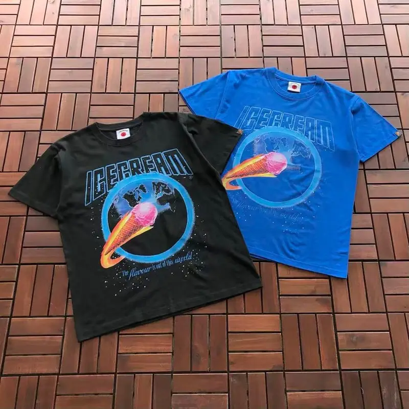 ￥~95 ICECREAM T-SHIRT 55070156 (im 185CM 70KG iwear size M in the photo)