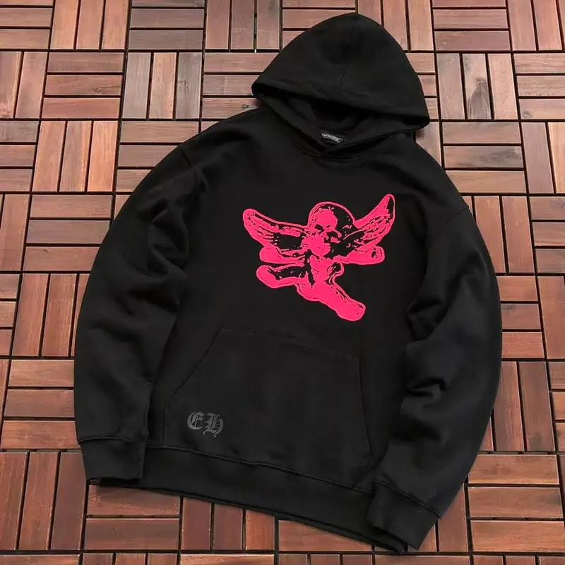 ￥~236 CH🔥OM🔥 HE🔥RTS HOODIE 66081206 (im 185CM 70KG iwear size L in the photo)