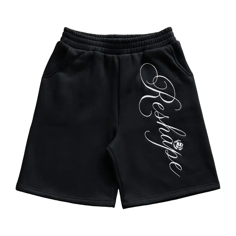 Thorn Rose Baggy Shorts - Black