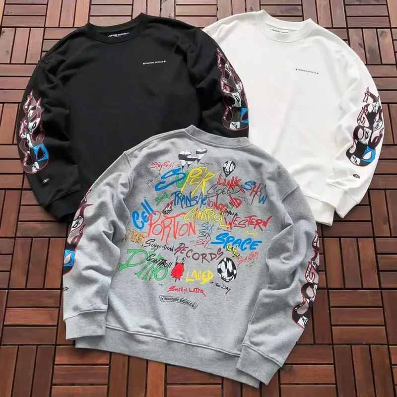 ￥~219 CH🔥OM🔥 HE🔥RTS SWEATER 66081201 (im 185CM 70KG iwear size L in the photo)