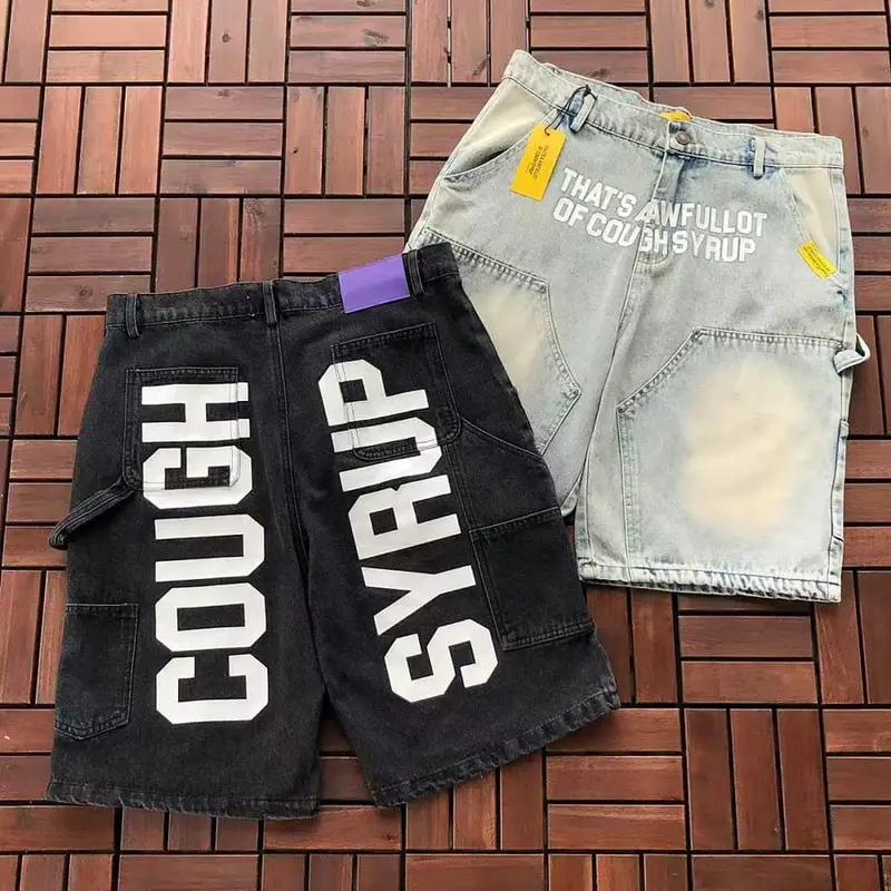 ￥~139 TH🔥T'S A AW🔥UL L🔥T OF C..SHORTS JEANS 77073143 (im 185CM 80KG iwear size L in the photo)