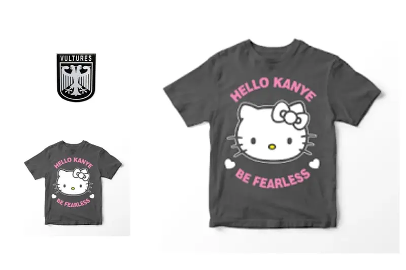 Kanye x Hello kitty T-shirt Tee