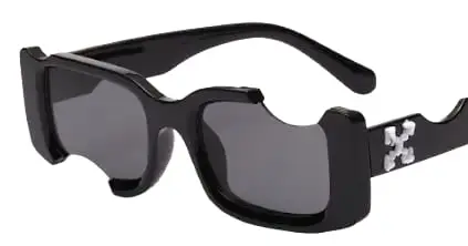 Off-White Rectangular Frame Sunglasses