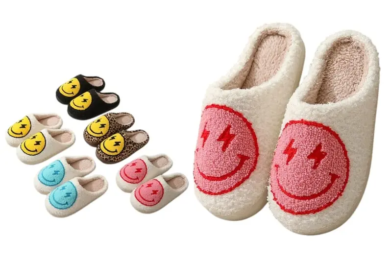 Winter plush slippers
