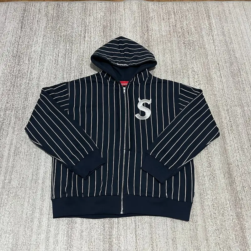 Supreme white line hoodie