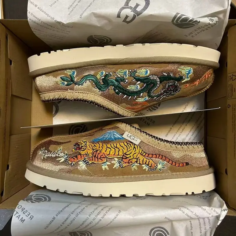 Ugg tiger and dragon shoes