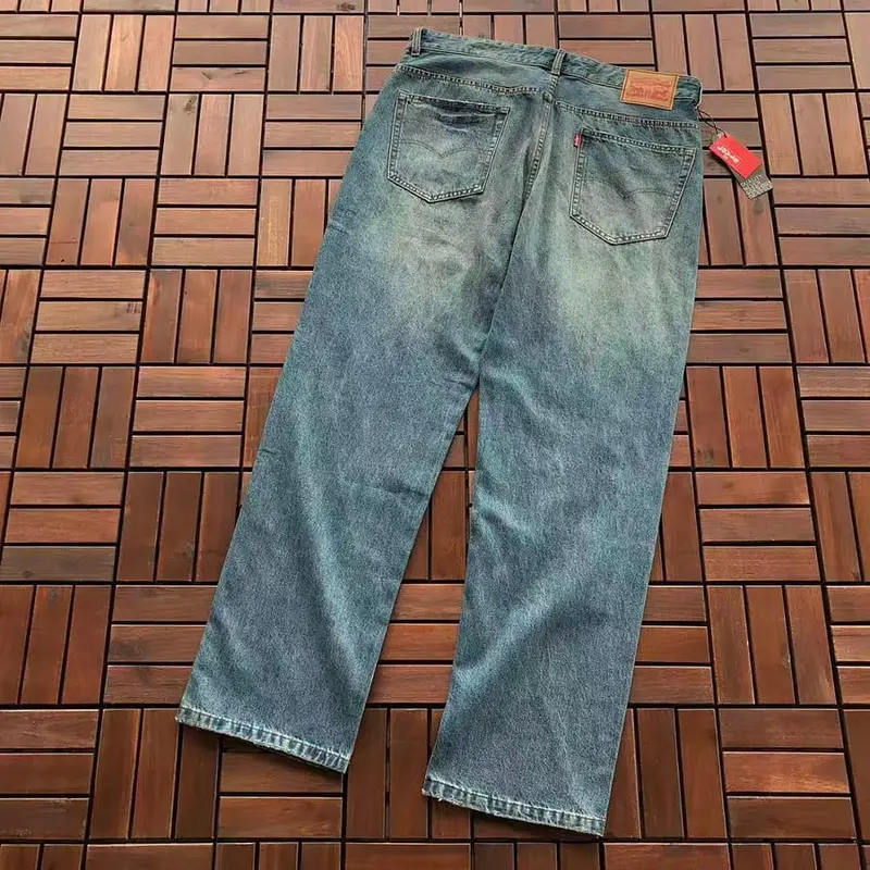 ￥~135 LE🔥IS JEANS 55071555 (im 185CM 80KG iwear size 36 in the photo)