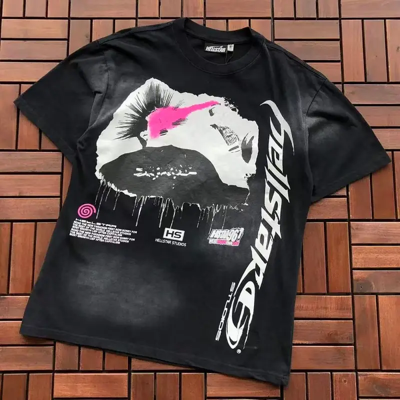 ￥~109 HELLSTAR T-SHIRT 55071548 (im 185CM 80KG iwear size S in the photo)