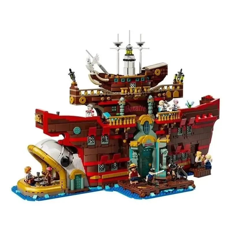 Compatible with LEGO One Piece Series Baratie Floating Restaurant Building Block Toy