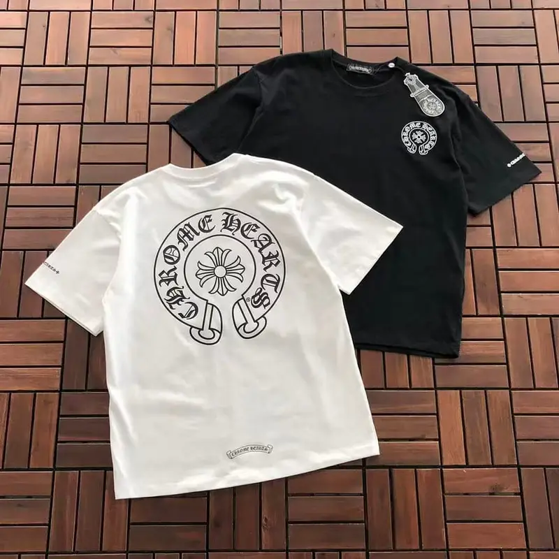 ￥~85 CH🔥OM🔥 HE🔥RTS T-SHIRT 77052735 (im 185CM 80KG iwear size M in the photo)