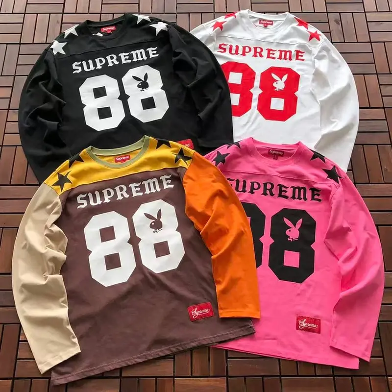 BLACK.PINK.WHITE￥~159 BROWN￥~165 CAMOUFLAGE COLOUR￥~165 S🔥P🔥E🔥E X PLAY BOY LONG-SLEEVE 77051433