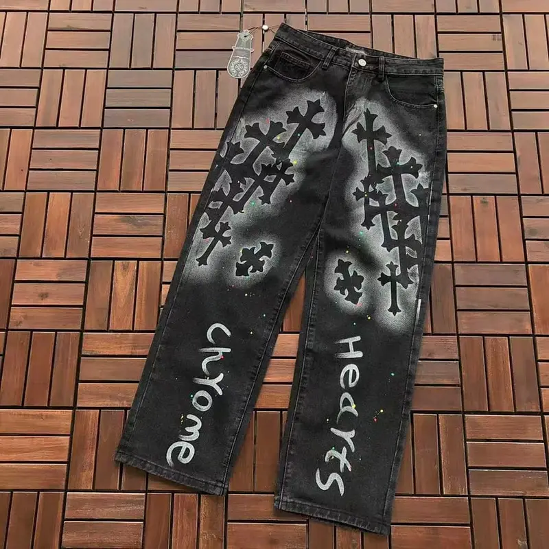 ￥~179 CH🔥OM🔥 HE🔥RTS JEANS 77070122