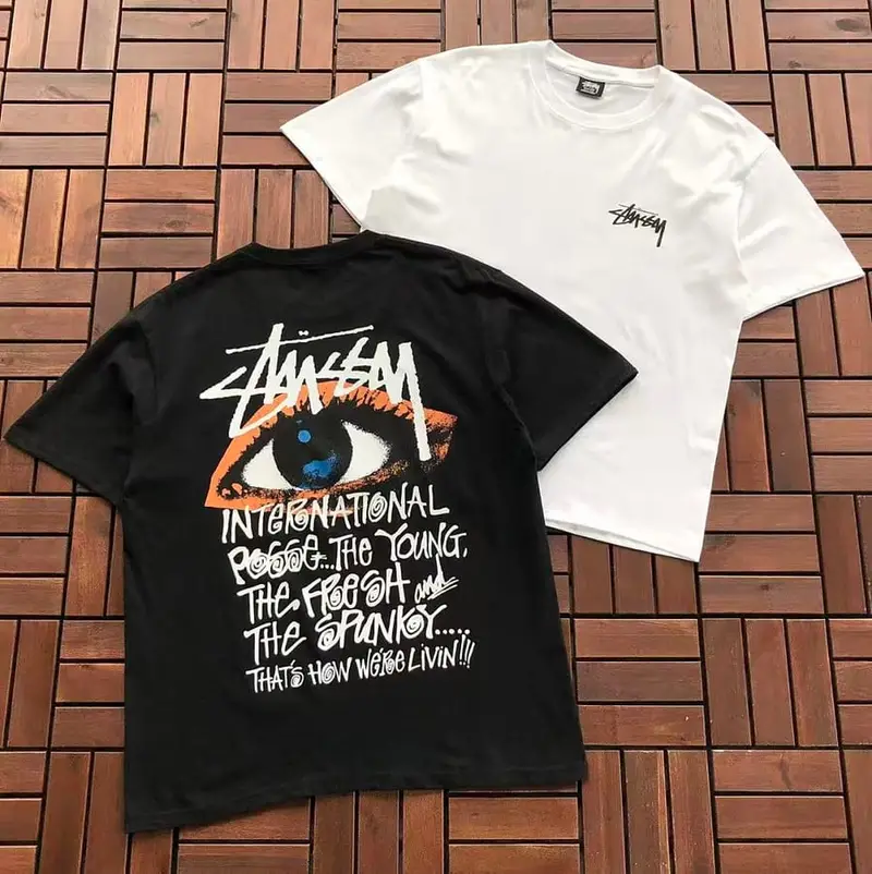 ￥~66 ST🔥S🔥Y T-SHIRT 77072612 (im 185CM 80KG iwear size M in the photo)
