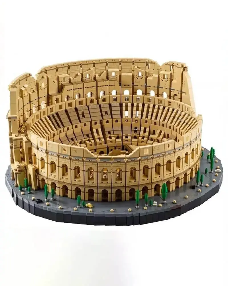 Lego-compatible Roman Colosseum ICONS Series Building Block Set ?C Educational Construction Toy for Adults