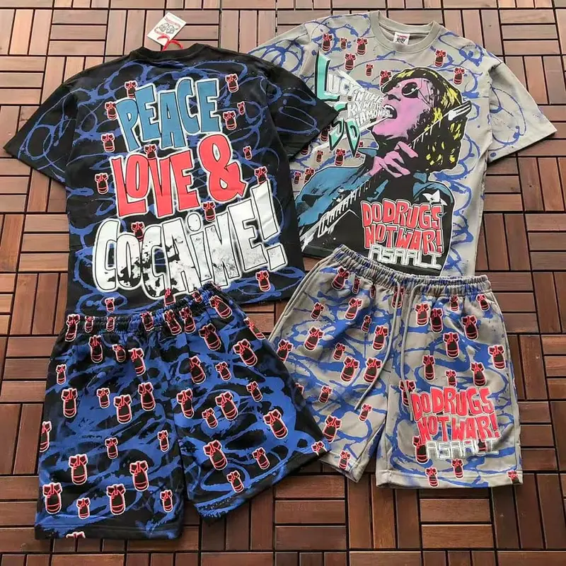 TOP￥~86 PANTS￥~99 TH🔥T'S A AW🔥UL L🔥T OF C..& ASAALI T-SHIRT SHORTS 77072281