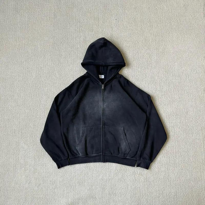 Dragonunion Dirty Fit Zip Hoodie（Black）
