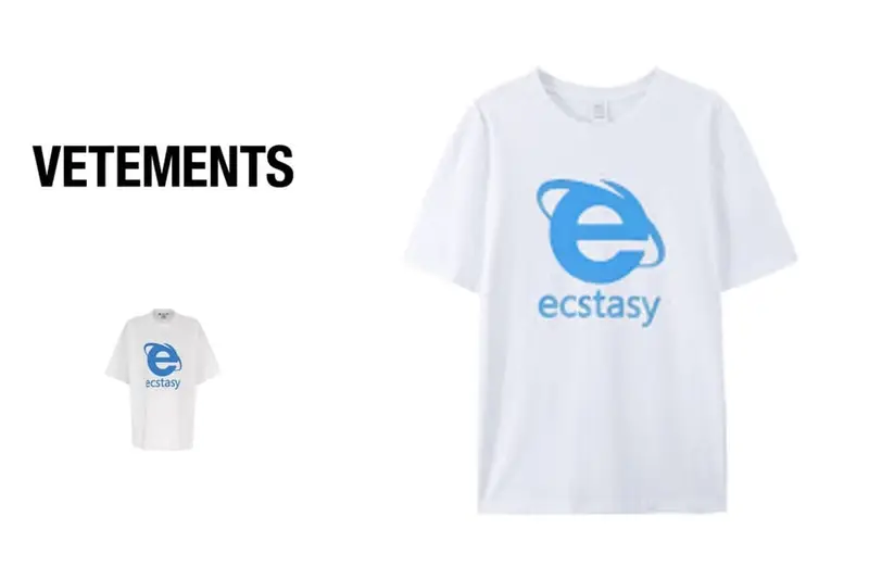 Vetements White Ecstasy T-shirt Tee