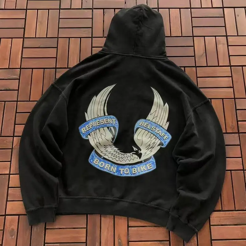 ￥~175 REPRESENT HOODIE 77080515 (im 185CM 80KG iwear size M in the photo)