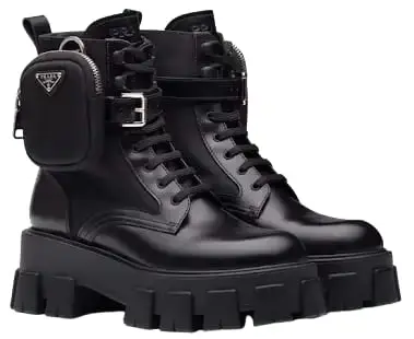 Prada Monolith Combat Boots