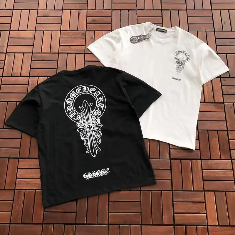 ￥~85 CH🔥OM🔥 HE🔥RTS T-SHIRT 77070101 (im 185CM 80KG iwear size M in the photo)