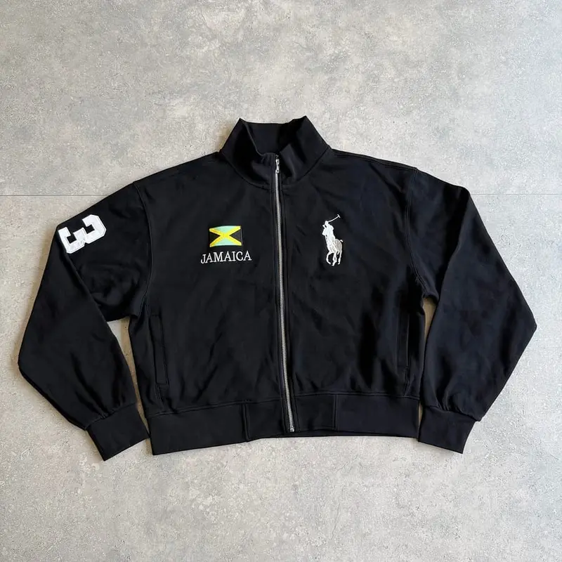 Jamaica Zip Up Ralph Lauren Black