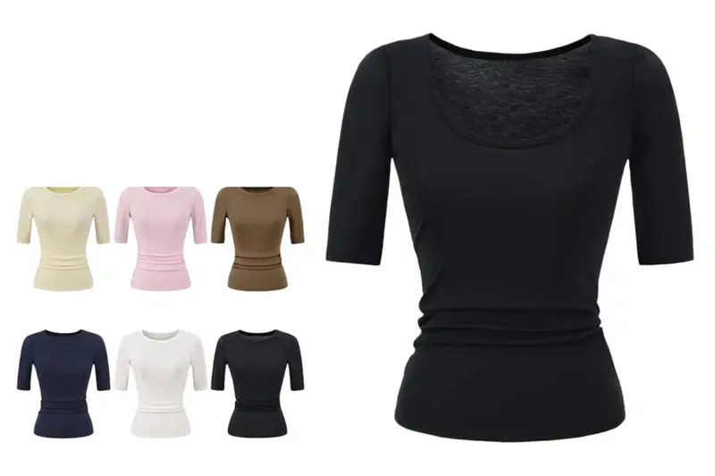 Crew neck knit top