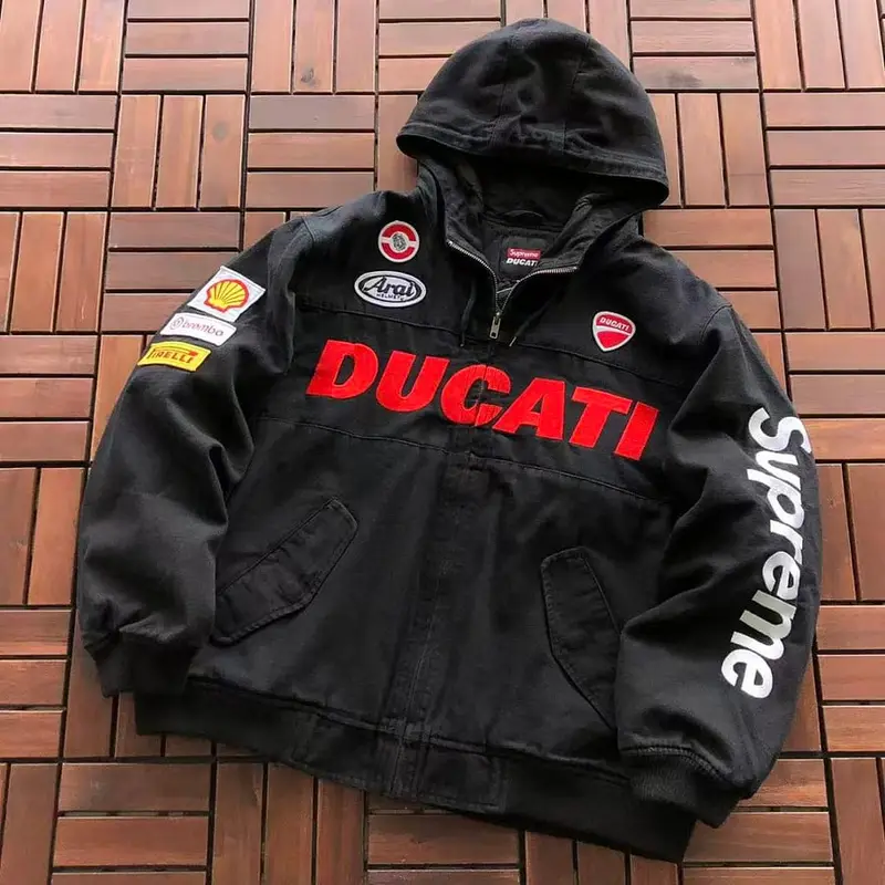 ￥~559 S🔥P🔥E🔥E & DUCATI COTTON JACKET 77072293 (im 185CM 70KG iwear size M in the photo)
