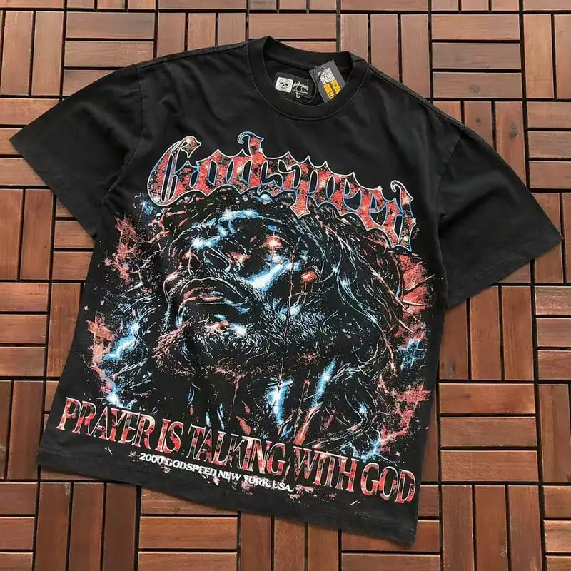 ￥~89 GODSPEED T-SHIRT 77072275 (im 185CM 80KG iwear size M in the photo)