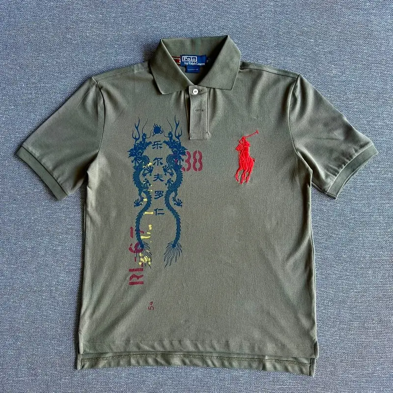 Ralph Lauren greeen polo vintage shirt