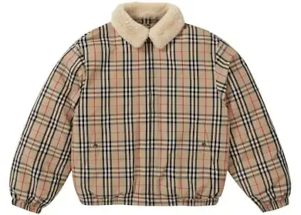 Burberry x Supreme Shearling Collar Down Puffer Jacket