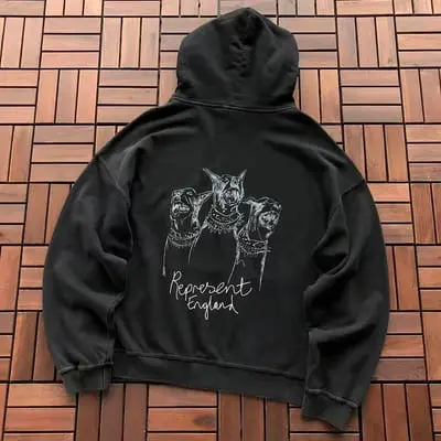 ￥~165 REPRESENT HOODIE 77072045 (im 185CM 80KG iwear size M in the photo)