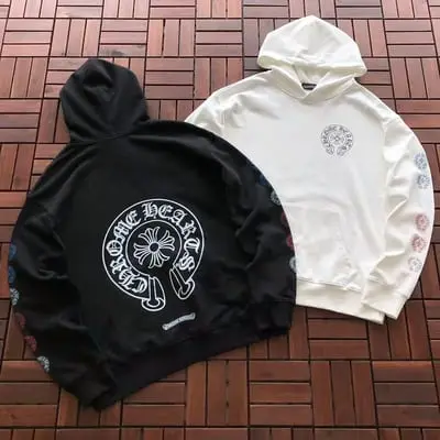 ￥~236 CH🔥OM🔥 HE🔥RTS HOODIE 66080418 (im 185CM 70KG iwear size L in the photo)