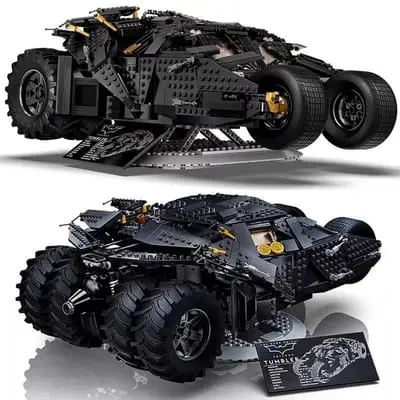 LEGO-compatible Dark Knight Batmobile building block model toy