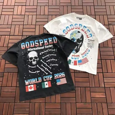 BLACK ￥~89 WHITE ￥~85 GODSPEED T-SHIRT 77072205 (im 185CM 80KG iwear size M in the photo)