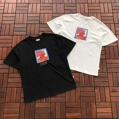 ￥~85 AI🔥E L🔥🔥N D🔥RE T-SHIRT 77040894 (im 176CM 58KG iwear size M in the photo)
