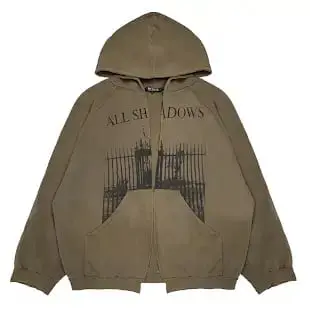 RAF Simons All Shadows Zip Up Hoodie