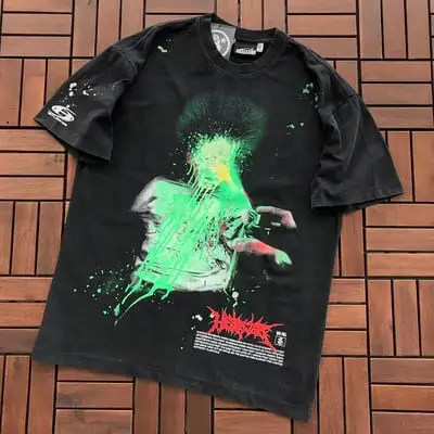 ￥~89 HELLSTAR T-SHIRT 77072234 (im 185CM 80KG iwear size M in the photo)