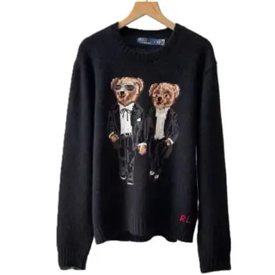 Polo Ralph Lauren Tuxedo Bear Wool Sweater