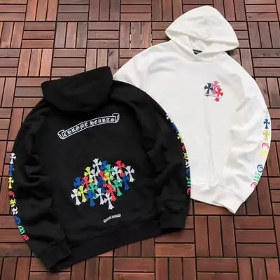 ￥~236 CH🔥OM🔥 HE🔥RTS HOODIE 66081202 (im 185CM 70KG iwear size L in the photo)