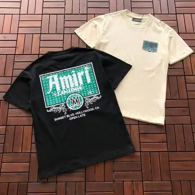 ￥~89 AMIRI T-SHIRT 77072105 (im 185CM 70KG iwear size M in the photo)