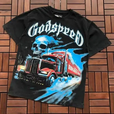 ￥~89 GODSPEED T-SHIRT 77072270 (im 185CM 80KG iwear size M in the photo)
